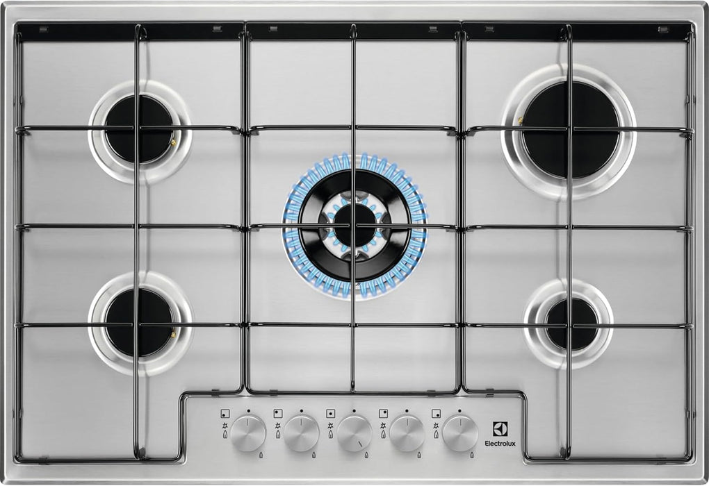 Piano cottura Electrolux EGS7534X 5 Fuochi 75 cm Inox