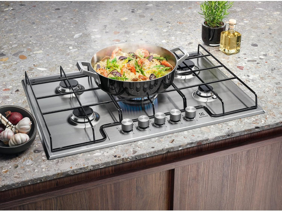 Piano cottura Electrolux EGS7534X 5 Fuochi 75 cm Inox